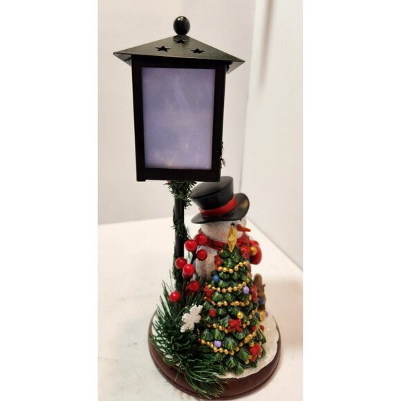 Bradford Exchange Be Merry Shine Bright Snowman Lantern11" Dona Gelsinger - Picture 9 of 16